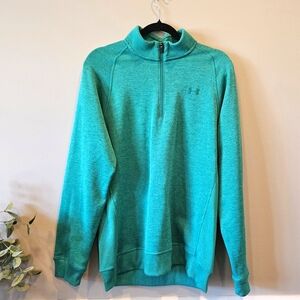 Under Armor Quarter Zip Pull Over Sweatshirt l, Size Large